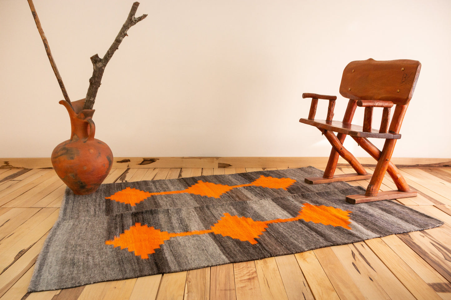 Alfombra "Yista" de Llama Hecha en Telar