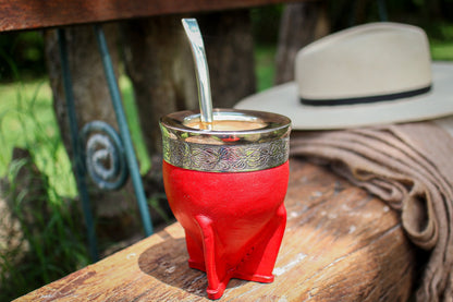 Mate Imperial de Cuero y Alpaca