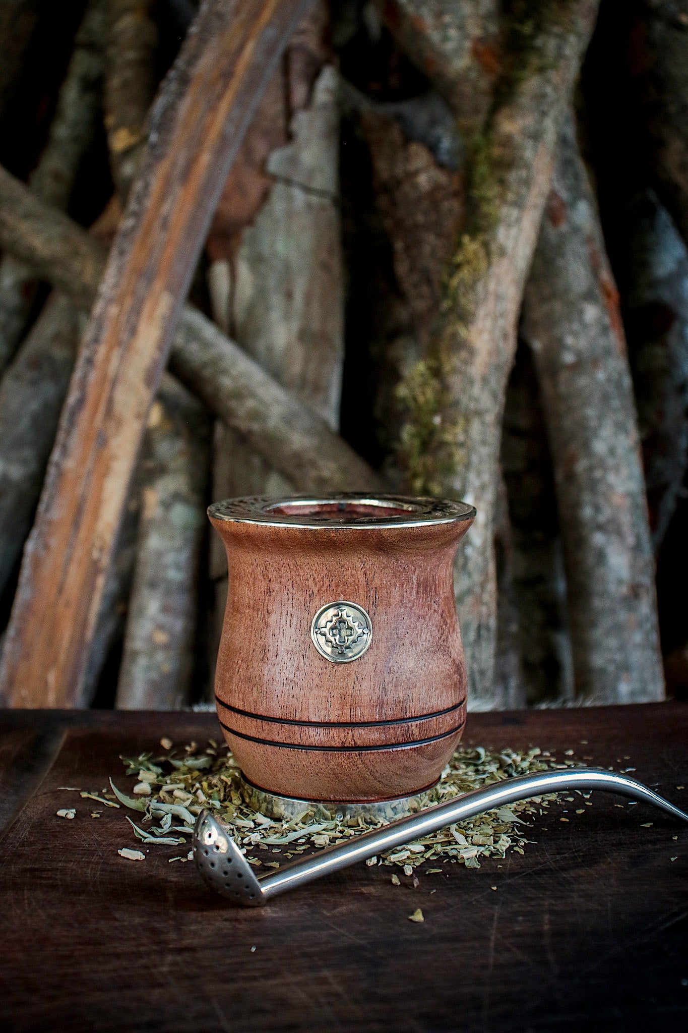 Mate de Algarrobo con Bombilla