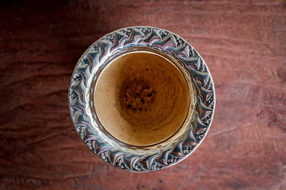 Imperial Cuero y Base de Alpaca con Bombilla