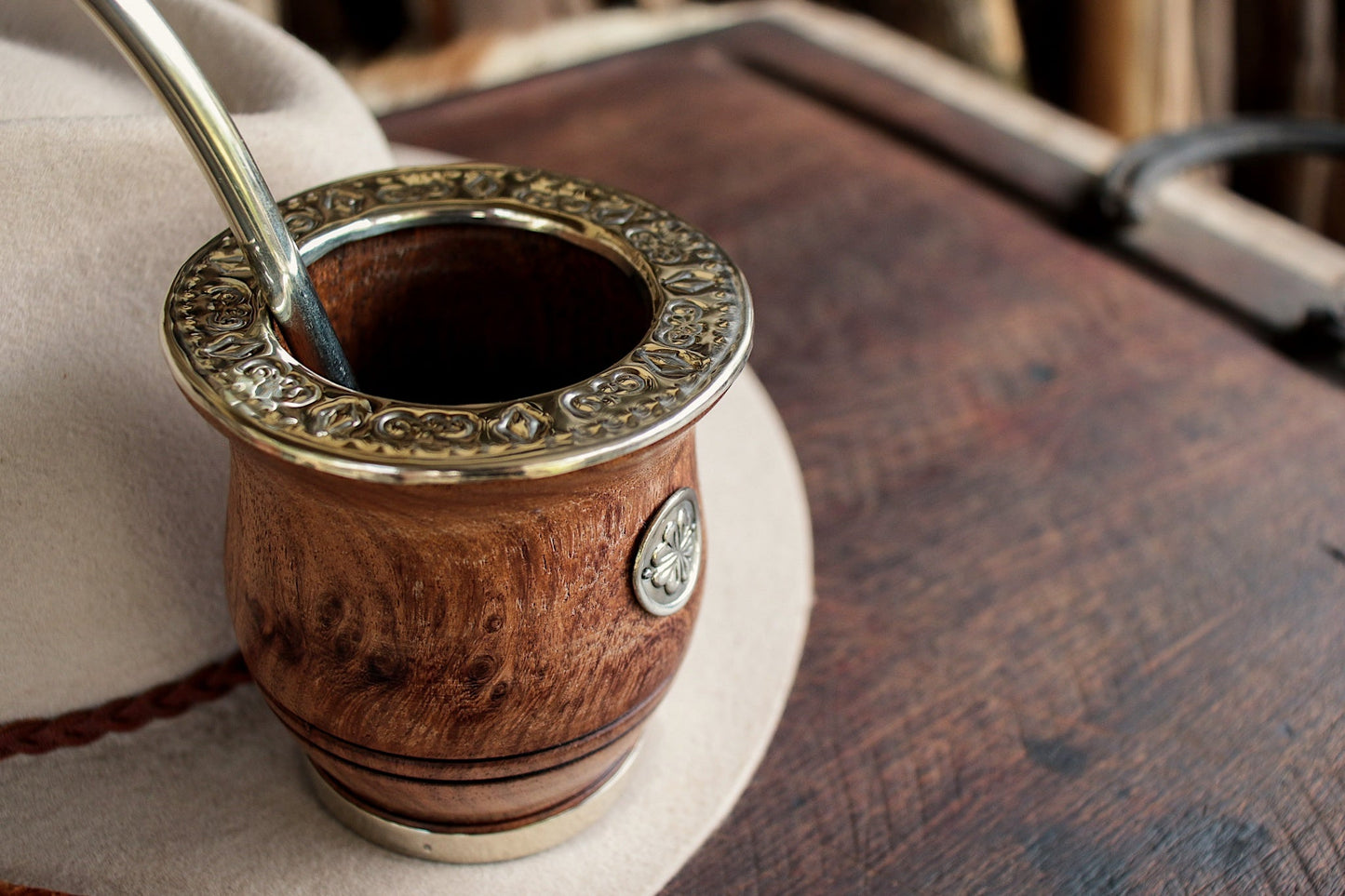 Mate de Algarrobo con Bombilla