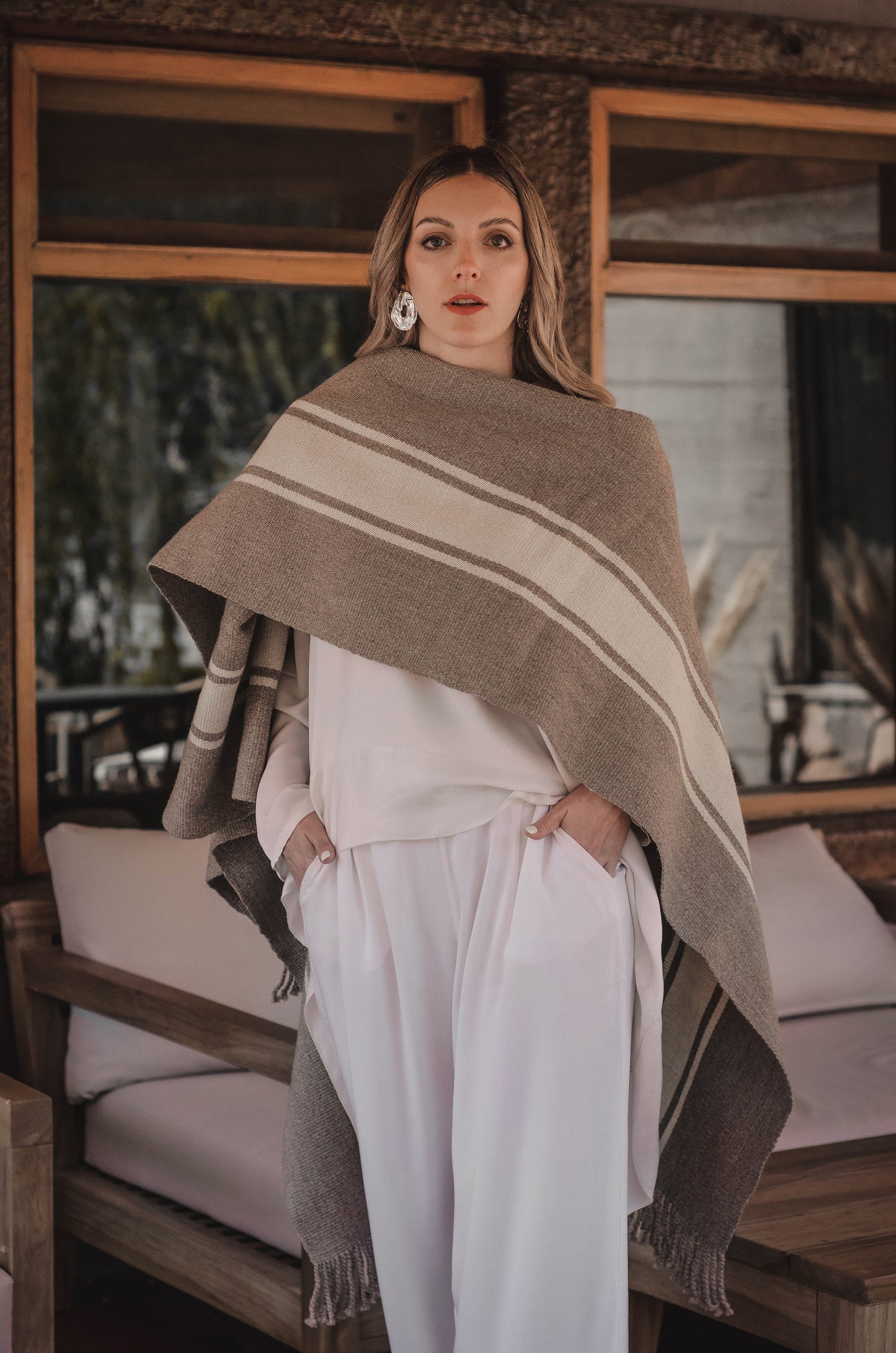 Poncho "Delfina Alcorta" Telar Criollo